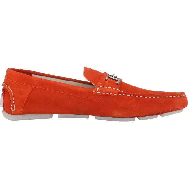 Calvin Klein Mens Magnus SlipOn LoaferRedOrange Suede