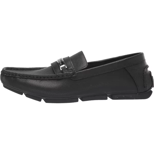 Calvin Klein Mens Merve Driving Style LoaferBlack Tumbled Leather 967