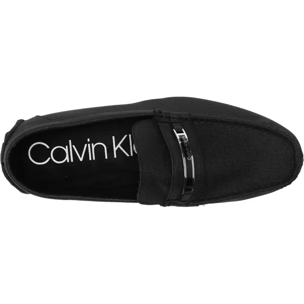 Calvin Klein Mens Merve Driving Style LoaferBlack Weave Emboss 978