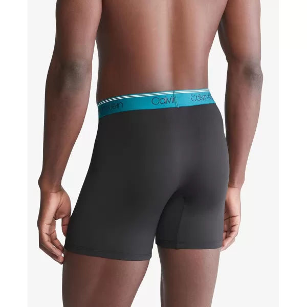 Calvin Klein Mens Micro Stretch 3Pack Boxer BriefBlack Bodies W Black  Arona  Chesapeake Bay Wb
