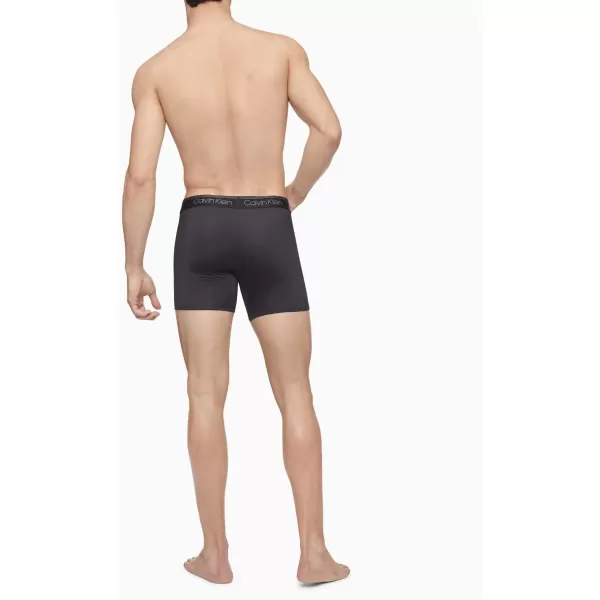 Calvin Klein Mens Micro Stretch 5Pack Boxer Brief2 Blue Shadow Black Medium Grey Cobalt