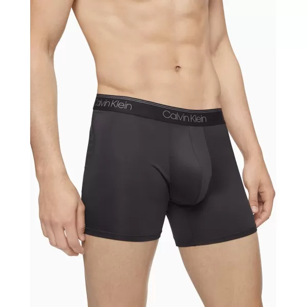 Calvin Klein Mens Micro Stretch 5Pack Boxer Brief2 Blue Shadow Black Medium Grey Cobalt