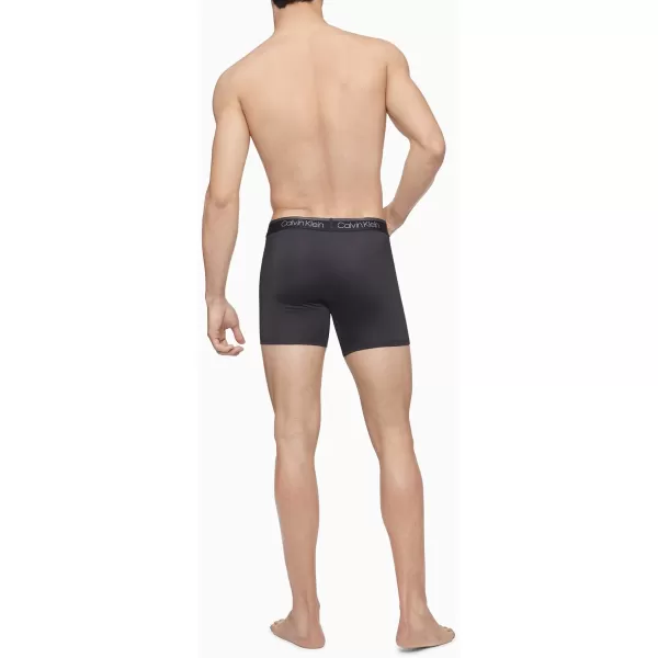 Calvin Klein Mens Micro Stretch 5Pack Boxer BriefPonderosa Pine Galaxy Grey Black Kewl Lime Natural Grey