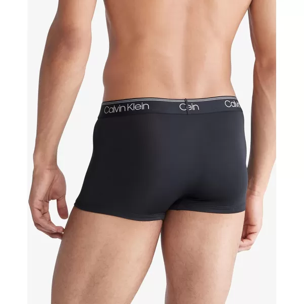 Calvin Klein Mens Micro Stretch 5Pack Low Rise Trunk2 Blue Shadow Black Medium Grey Cobalt