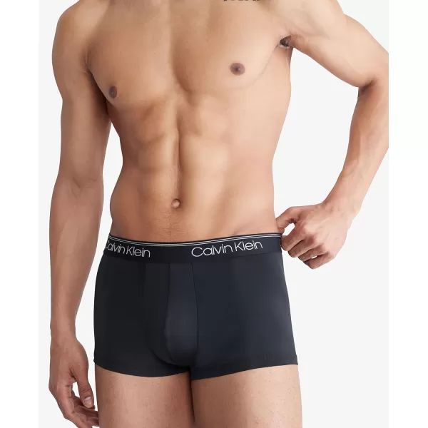 Calvin Klein Mens Micro Stretch 5Pack Low Rise Trunk2 Blue Shadow Black Medium Grey Cobalt