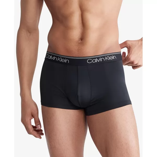 Calvin Klein Mens Micro Stretch 5Pack Low Rise Trunk2 Blue Shadow Black Medium Grey Cobalt