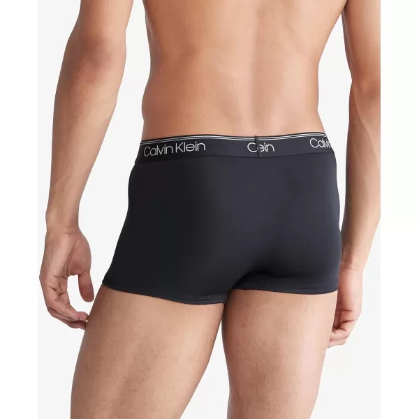 Calvin Klein Mens Micro Stretch 5Pack Low Rise TrunkBlack Bodies W Ponderosa Pine Galaxy Grey Black Kewl Lime Natural Grey