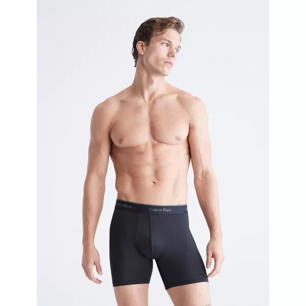 Calvin Klein Mens Micro Stretch 7Pack Boxer Brief2 Black 2 Blue Shadow 2 Medium Grey 1 Cobalt Water