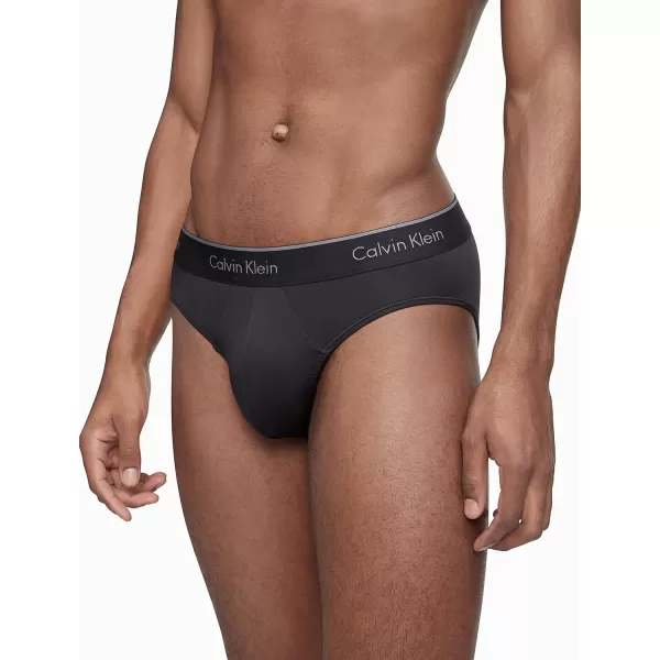 Calvin Klein Mens Micro Stretch 7Pack Hip Brief2 Black 2 Blue Shadow 2 Medium Grey 1 Cobalt Water