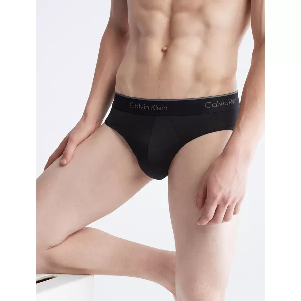 Calvin Klein Mens Micro Stretch 7Pack Hip Brief7 Black