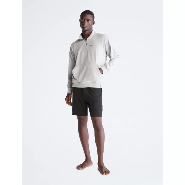 Calvin Klein Mens Modern Cotton Lounge 14 Zip SweatshirtGrey Heather