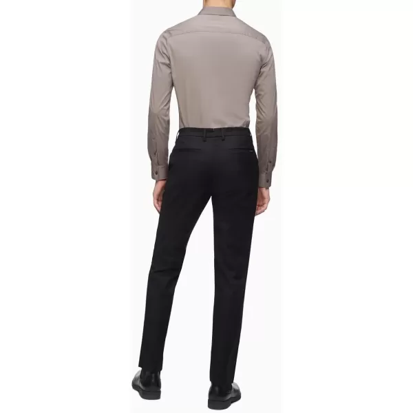 Calvin Klein Mens Modern Stretch Wrinkle Resistant Chino Pants in Slim FitBlack