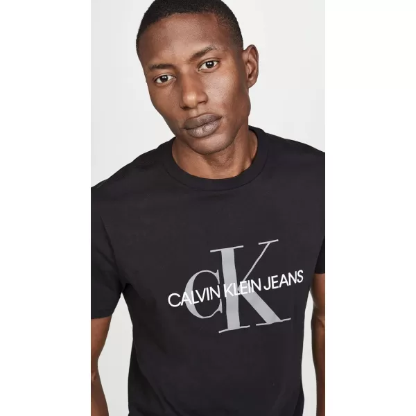 Calvin Klein Mens Monogram Ck Jeans Crewneck TShirtBlack Ck Jeans