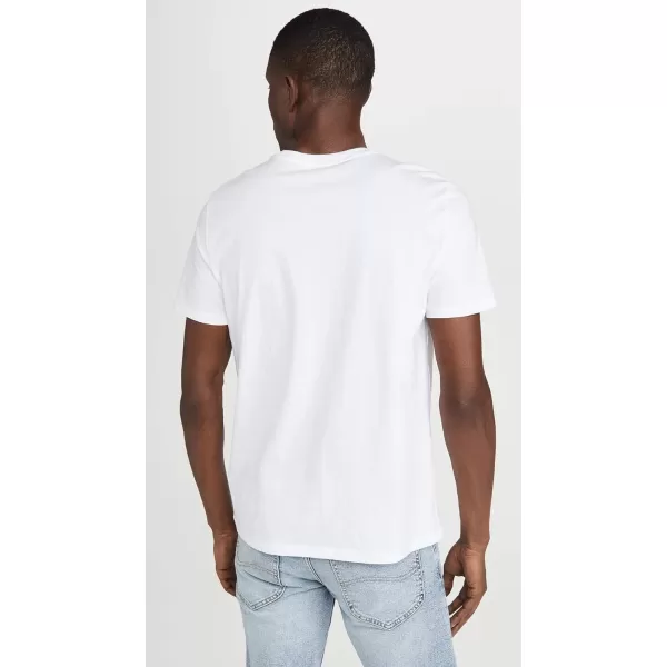 Calvin Klein Mens Monogram Ck Jeans Crewneck TShirtBrilliant White Ck Jeans