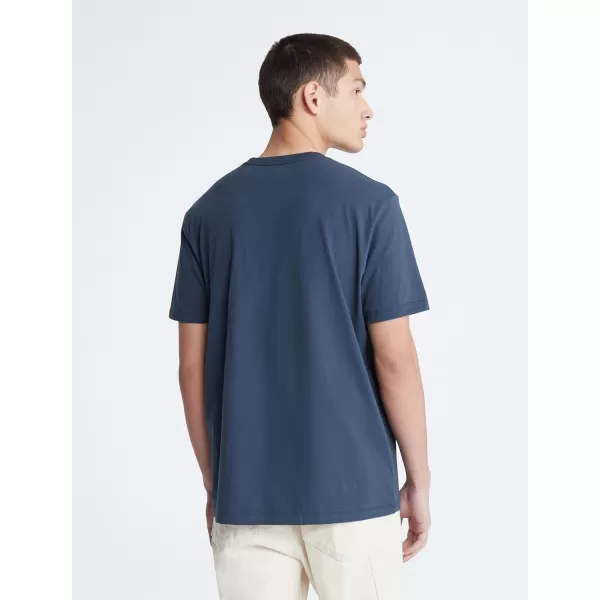 Calvin Klein Mens Monogram Logo Crewneck TShirtInk