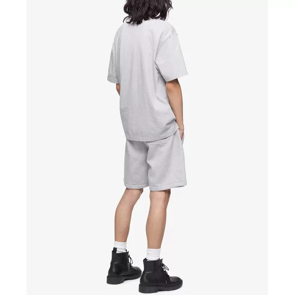 Calvin Klein Mens Monogram Logo Fleece ShortsHeroic Grey Heather