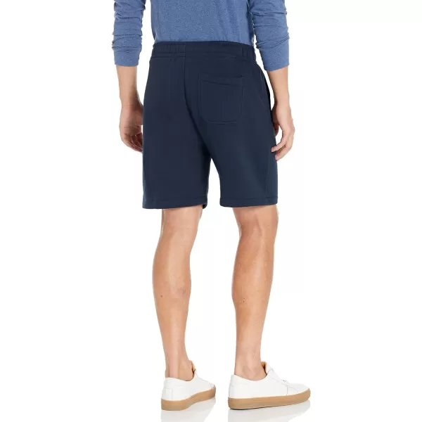 Calvin Klein Mens Monogram Logo Fleece ShortsInk