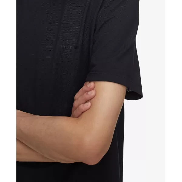 Calvin Klein Mens Move Tech Pique TShirtBlack Beauty