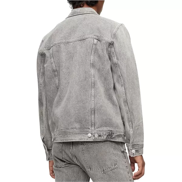 Calvin Klein Mens Palmer Grey Utility Trucker JacketPalmer Grey