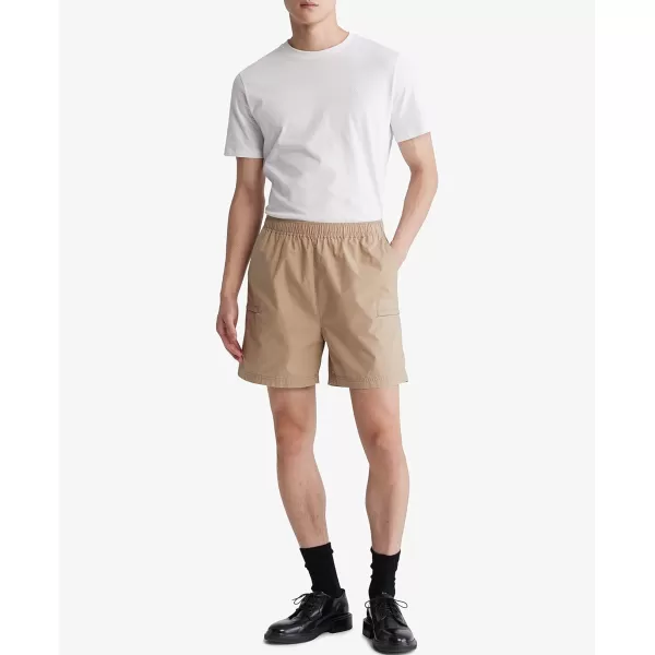 Calvin Klein Mens Poplin ShortCornstalk