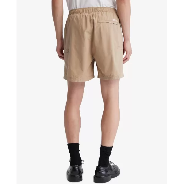 Calvin Klein Mens Poplin ShortCornstalk