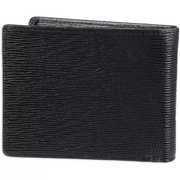 Calvin Klein Mens RFID Leather Minimalist Bifold WalletBlack Slimfold Individual Wallet