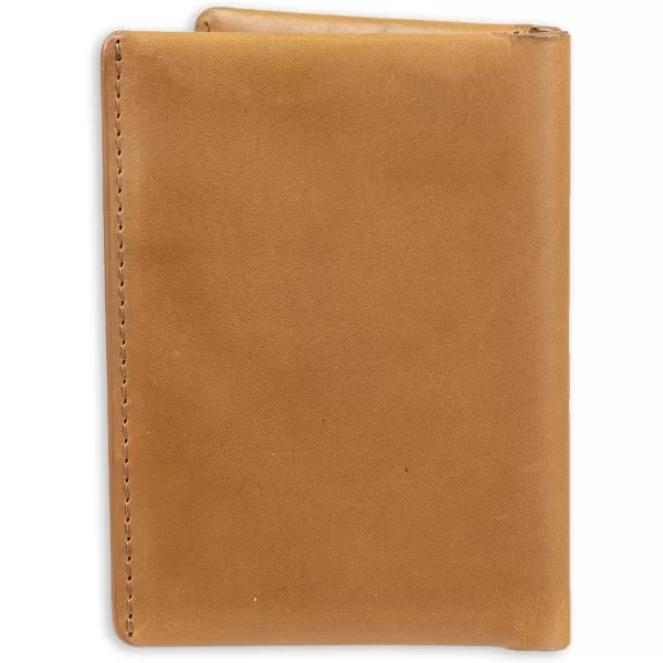 Calvin Klein Mens RFID Leather Minimalist Bifold WalletTan Duofold Individual Wallet