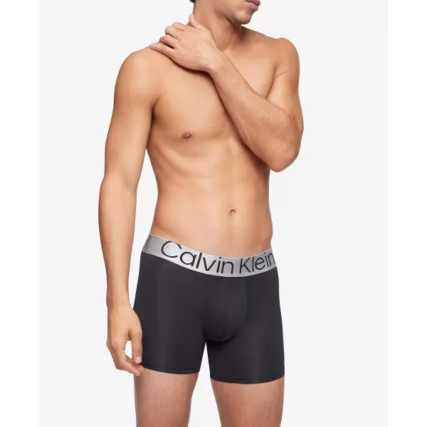 Calvin Klein Mens Reconsidered Steel Micro 3Pack Boxer Brief3 Black