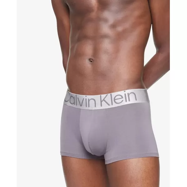 Calvin Klein Mens Reconsidered Steel Micro 3Pack TrunkBlack Grey Sky Lake Crest