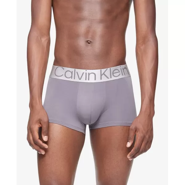 Calvin Klein Mens Reconsidered Steel Micro 3Pack TrunkBlack Grey Sky Lake Crest