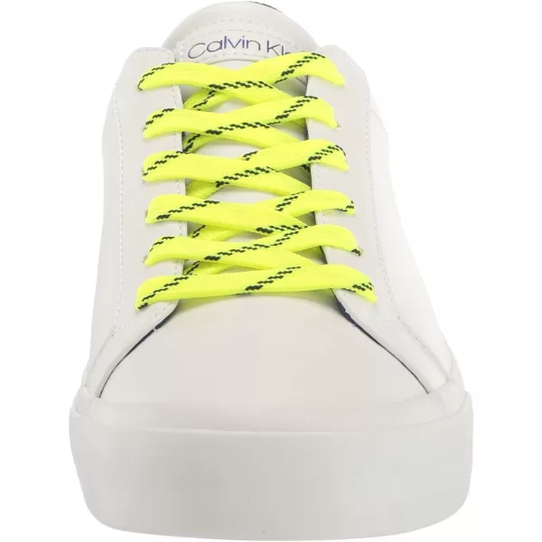 Calvin Klein Mens Reon BootsWhiteBlueNeon Yellow 142