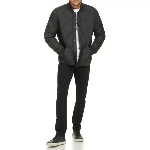 Calvin Klein Mens Reversible Diamond Quilted JacketBlack