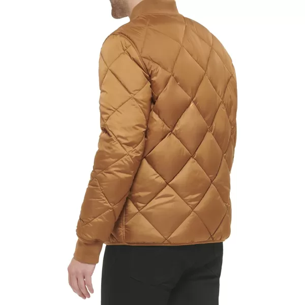 Calvin Klein Mens Reversible Diamond Quilted JacketKhaki