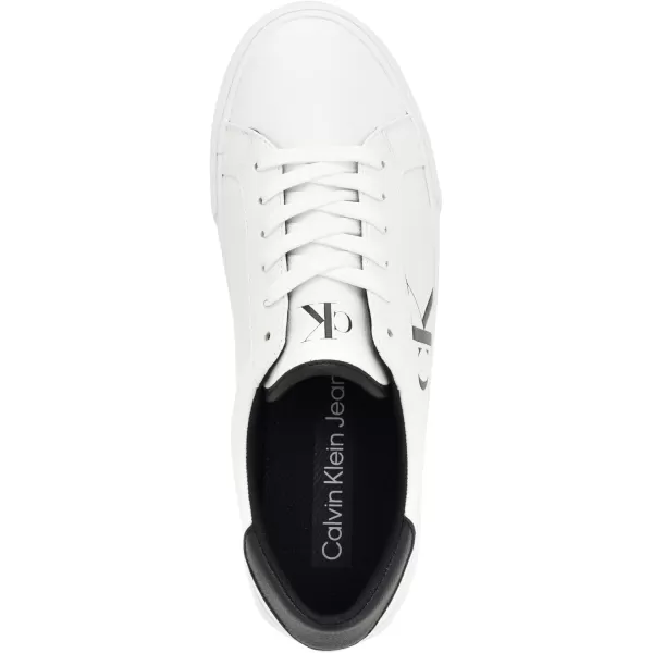 Calvin Klein Mens Rex SneakerWhiteBlack