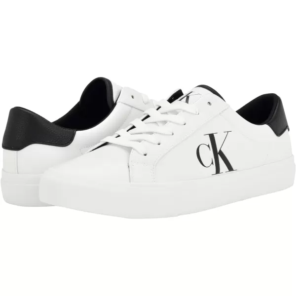 Calvin Klein Mens Rex SneakerWhiteBlack