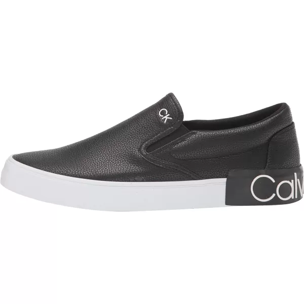 Calvin Klein Mens Ryor SneakerBlack Tumbled Leather 004