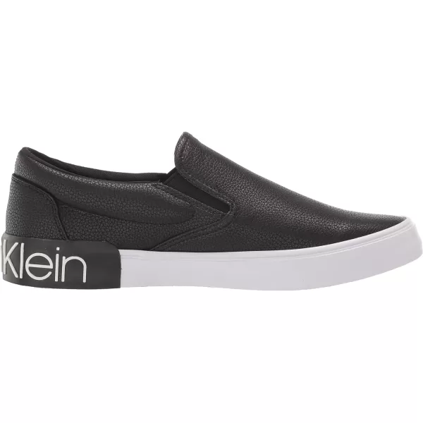 Calvin Klein Mens Ryor SneakerBlack Tumbled Leather 004