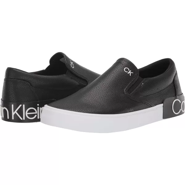 Calvin Klein Mens Ryor SneakerBlack Tumbled Leather 004