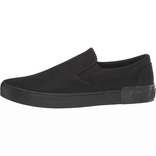 Calvin Klein Mens Ryor SneakerBlackBlack Canvas 002