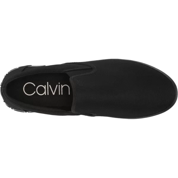 Calvin Klein Mens Ryor SneakerBlackBlack Canvas 002