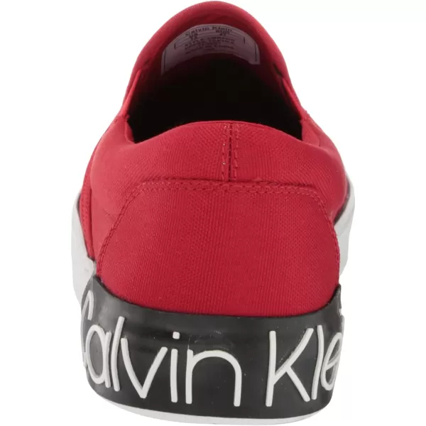 Calvin Klein Mens Ryor SneakerChili Pepper Red Canvas 600