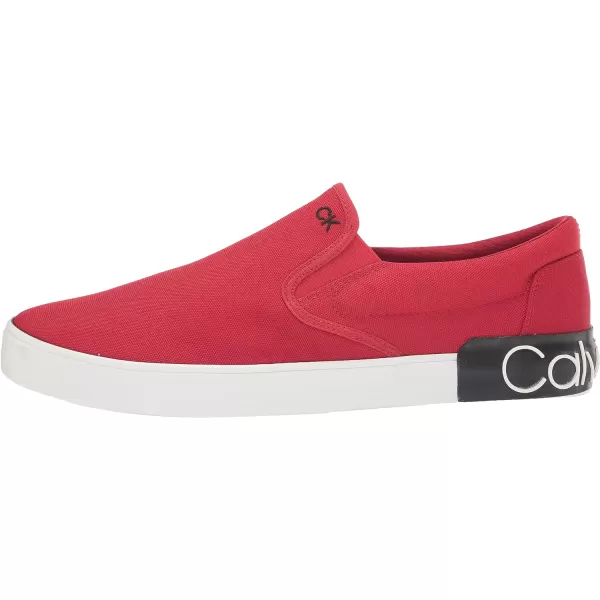 Calvin Klein Mens Ryor SneakerChili Pepper Red Canvas 600