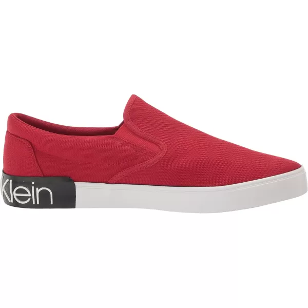 Calvin Klein Mens Ryor SneakerChili Pepper Red Canvas 600