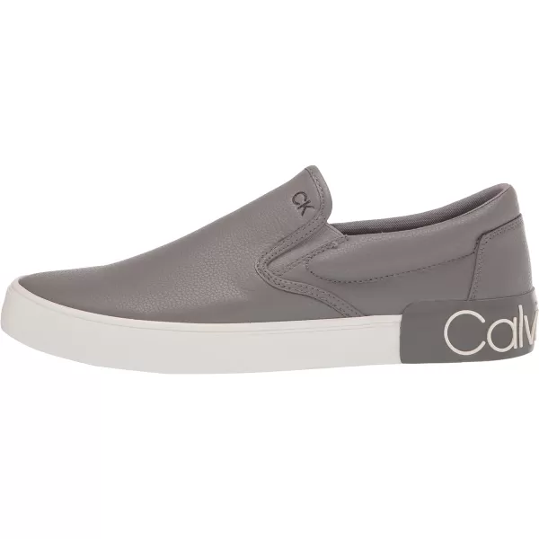 Calvin Klein Mens Ryor SneakerGrey Leather 030