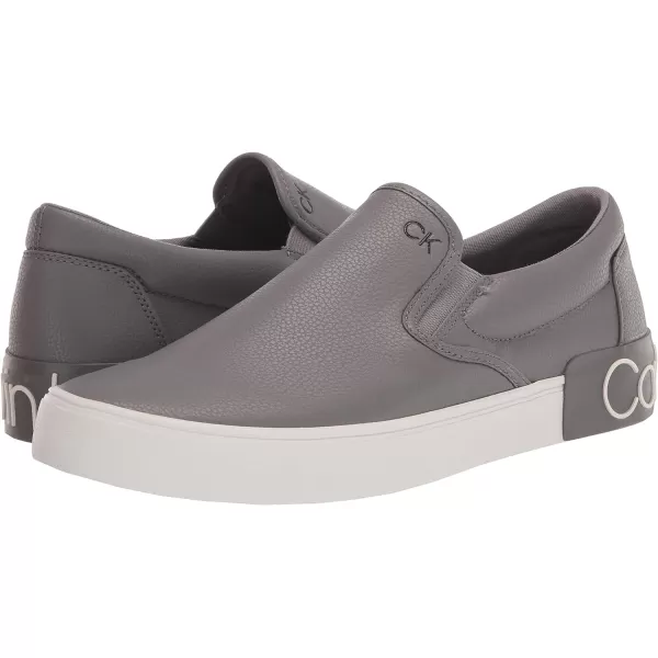 Calvin Klein Mens Ryor SneakerGrey Leather 030