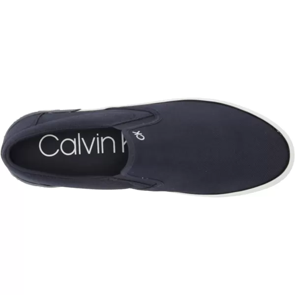 Calvin Klein Mens Ryor SneakerNavy Canvas 400