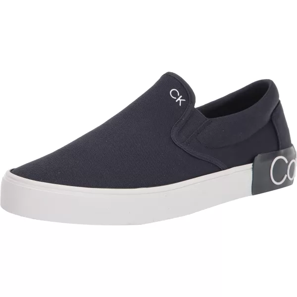 Calvin Klein Mens Ryor SneakerNavy Canvas 400