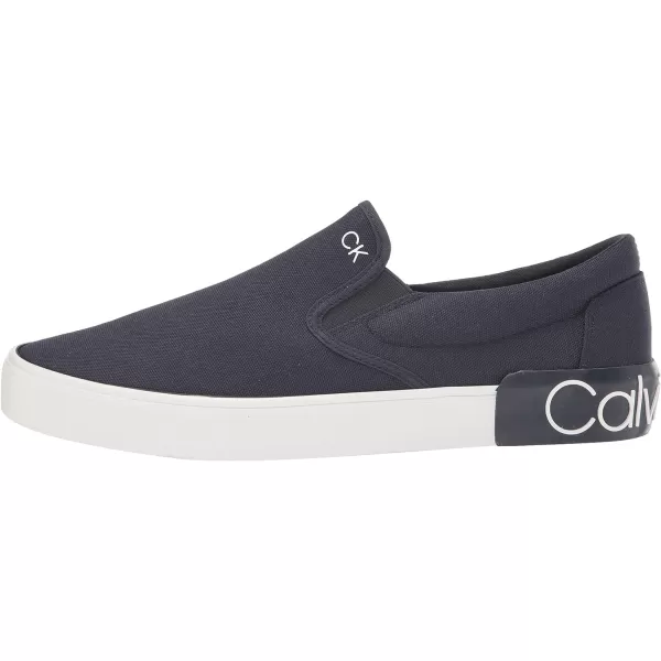 Calvin Klein Mens Ryor SneakerNavy Canvas 400