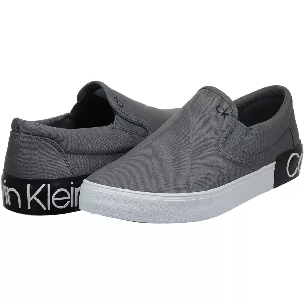 Calvin Klein Mens Ryor SneakerSlate Grey Canvas 033