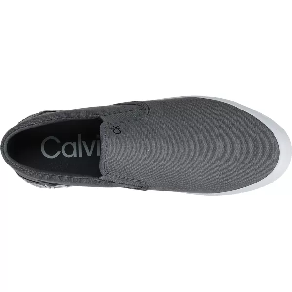 Calvin Klein Mens Ryor SneakerSlate Grey Canvas 033